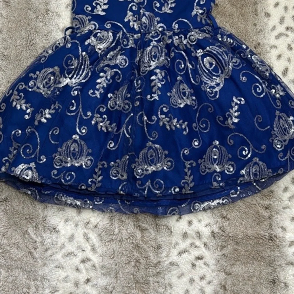 Disney Princess Cinderella dress girls 4T formal sequin holiday party Disneyland